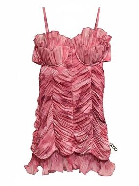 ASOS LUXE NWT pink ruffle party dress